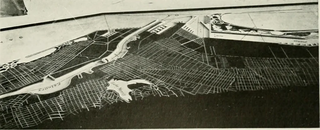 An illustration from City planning progress in the United States, 1917, 1917, leaf 140