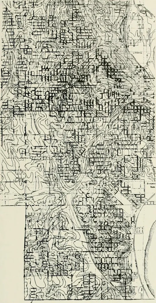 An illustration from City planning progress in the United States, 1917, 1917, leaf 144
