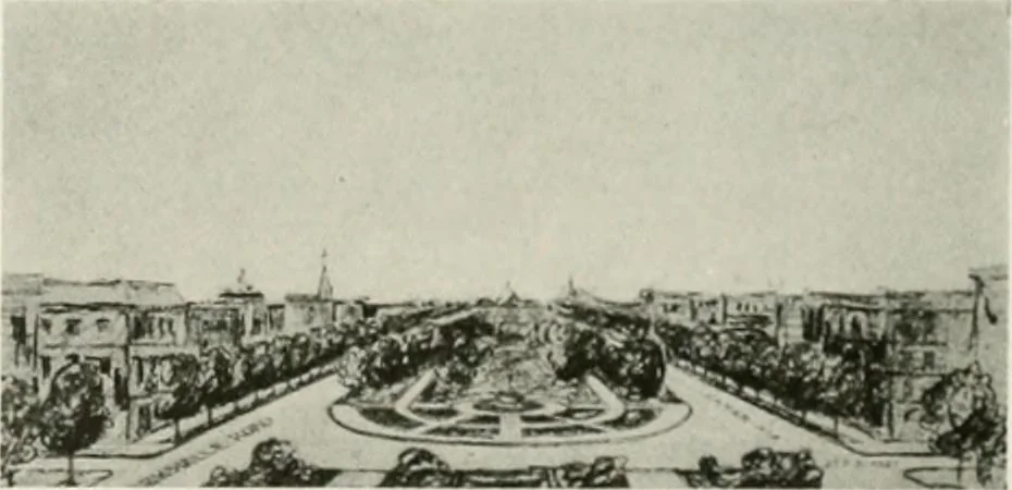 An illustration from City planning progress in the United States, 1917, 1917, leaf 144