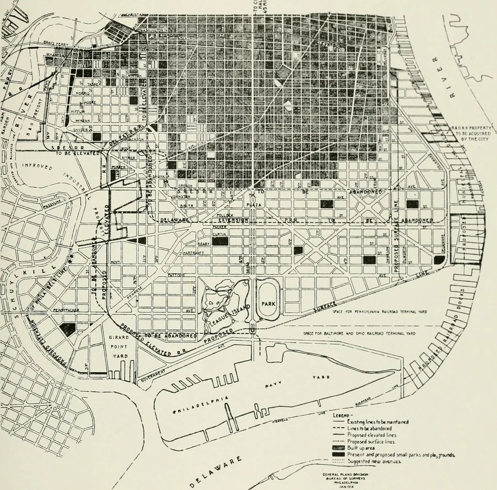 An illustration from City planning progress in the United States, 1917, 1917, leaf 150