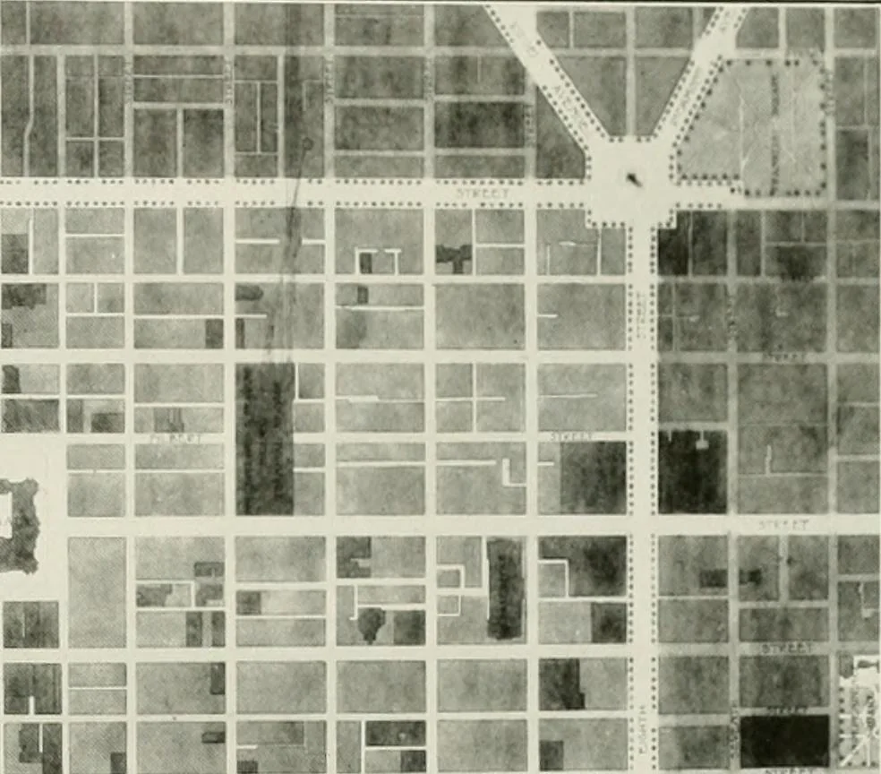 An illustration from City planning progress in the United States, 1917, 1917, leaf 152