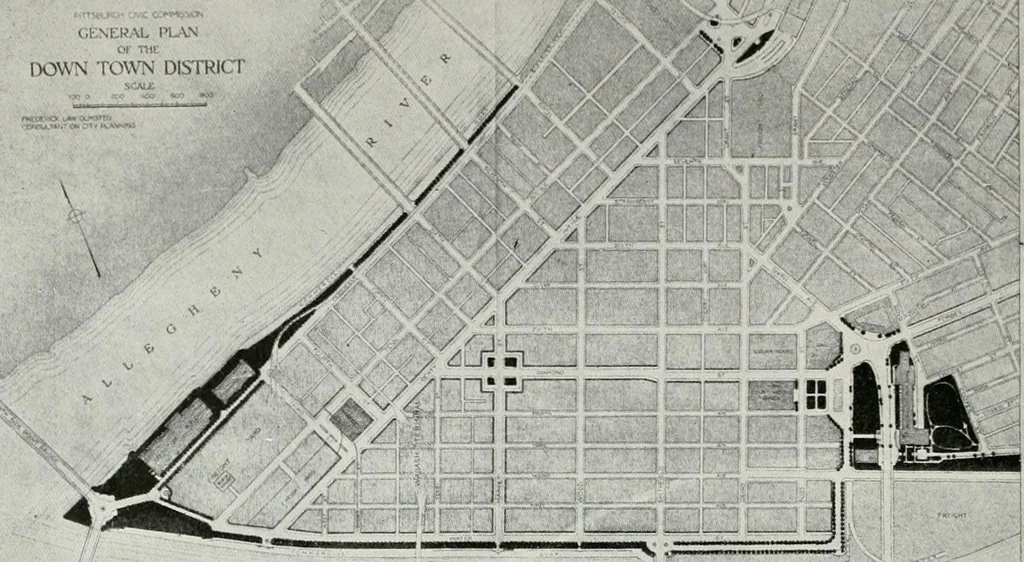 An illustration from City planning progress in the United States, 1917, 1917, leaf 155