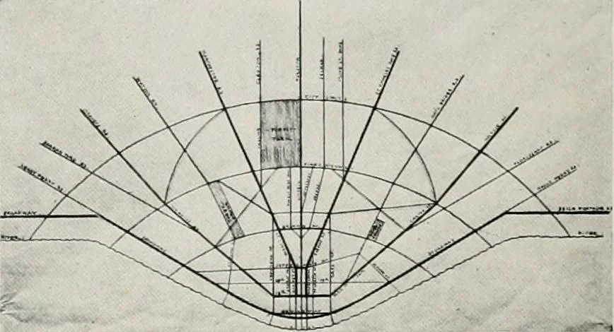 An illustration from City planning progress in the United States, 1917, 1917, leaf 167