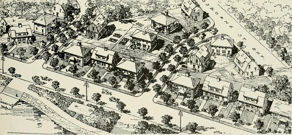 An illustration from City planning progress in the United States, 1917, 1917, leaf 172