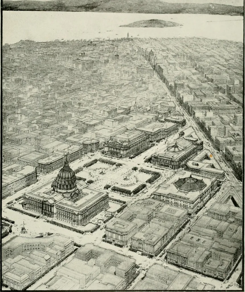 An illustration from City planning progress in the United States, 1917, 1917, leaf 176