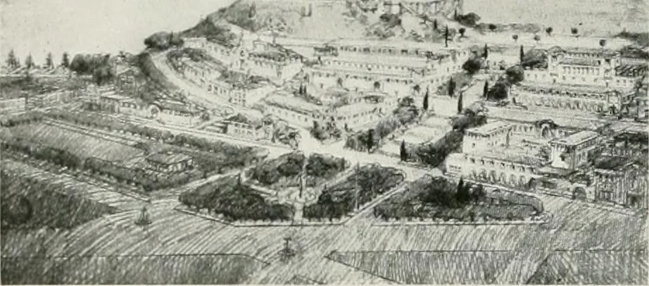 An illustration from City planning progress in the United States, 1917, 1917, leaf 177