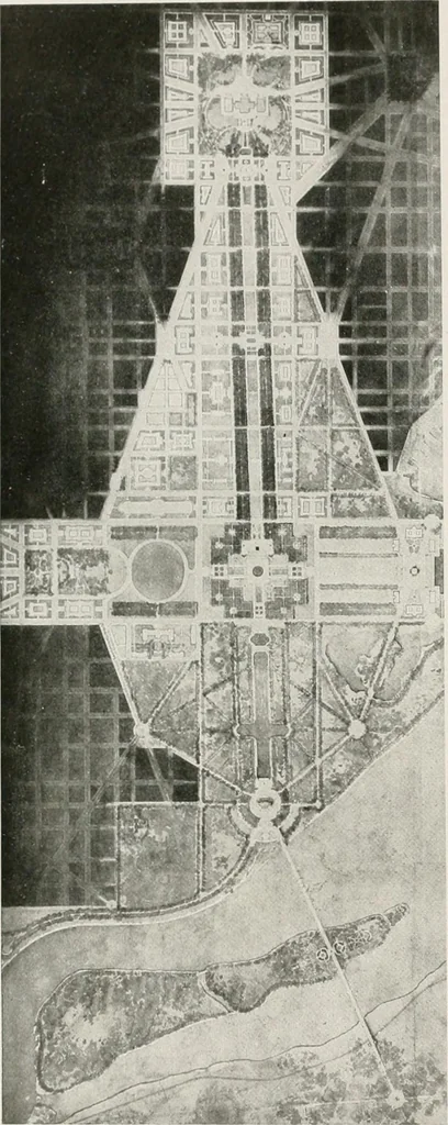 An illustration from City planning progress in the United States, 1917, 1917, leaf 195