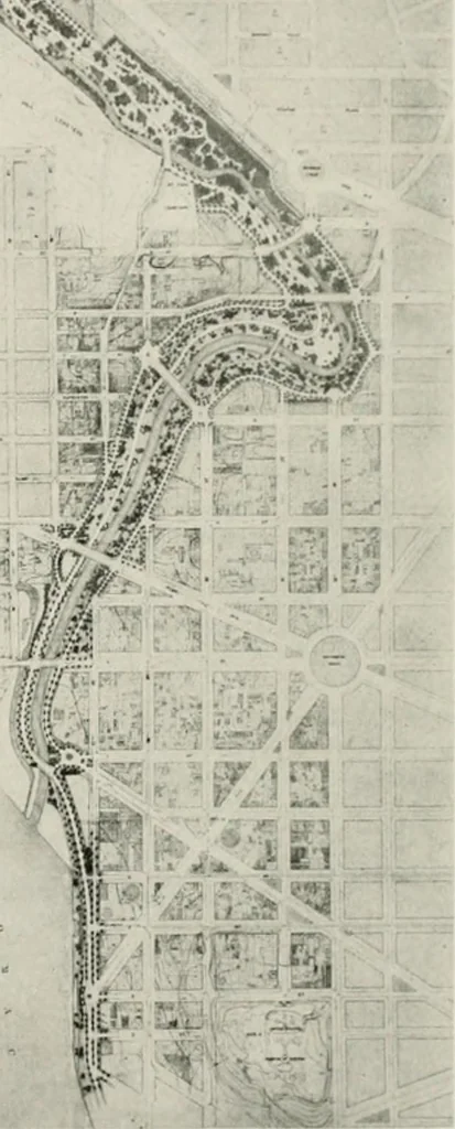 An illustration from City planning progress in the United States, 1917, 1917, leaf 196