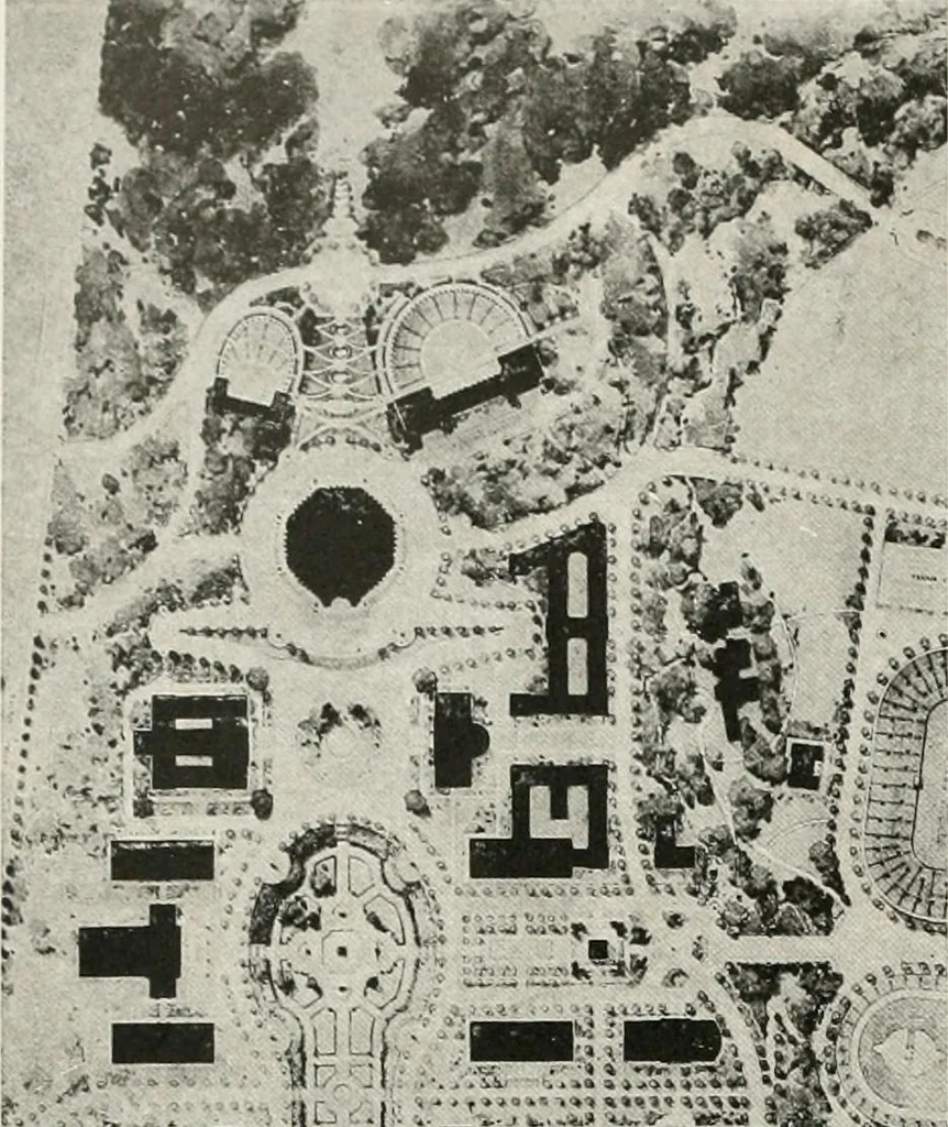 An illustration from City planning progress in the United States, 1917, 1917, leaf 27