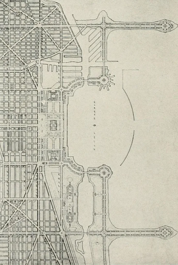 An illustration from City planning progress in the United States, 1917, 1917, leaf 47