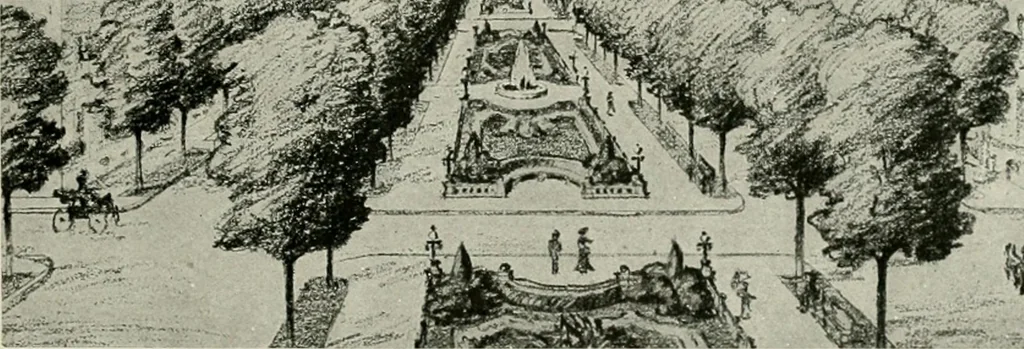 An illustration from City planning progress in the United States, 1917, 1917, leaf 48