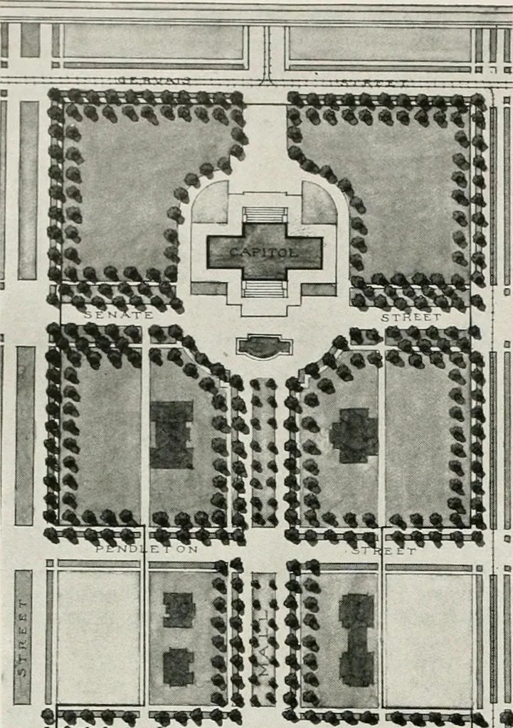 An illustration from City planning progress in the United States, 1917, 1917, leaf 53