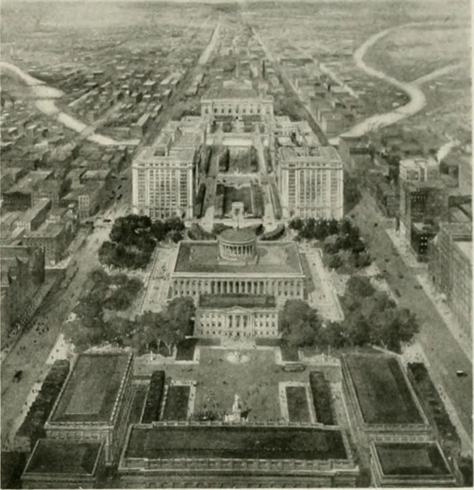 An illustration from City planning progress in the United States, 1917, 1917, leaf 54