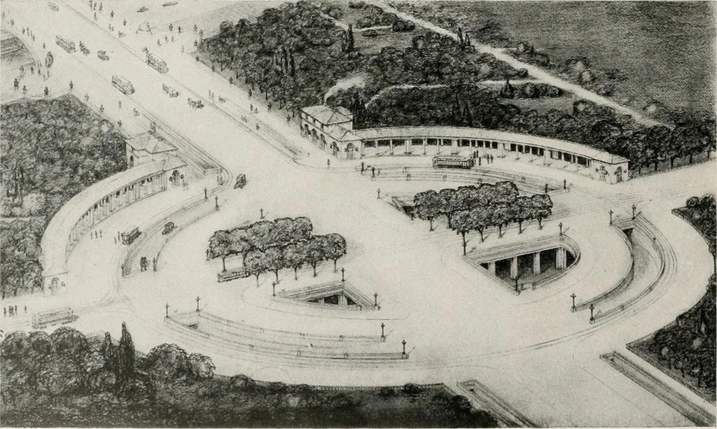 An illustration from City planning progress in the United States, 1917, 1917, leaf 63