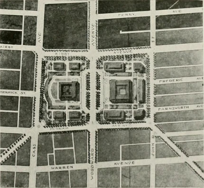 An illustration from City planning progress in the United States, 1917, 1917, leaf 64