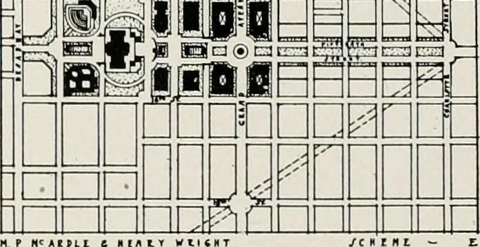 An illustration from City planning progress in the United States, 1917, 1917, leaf 93