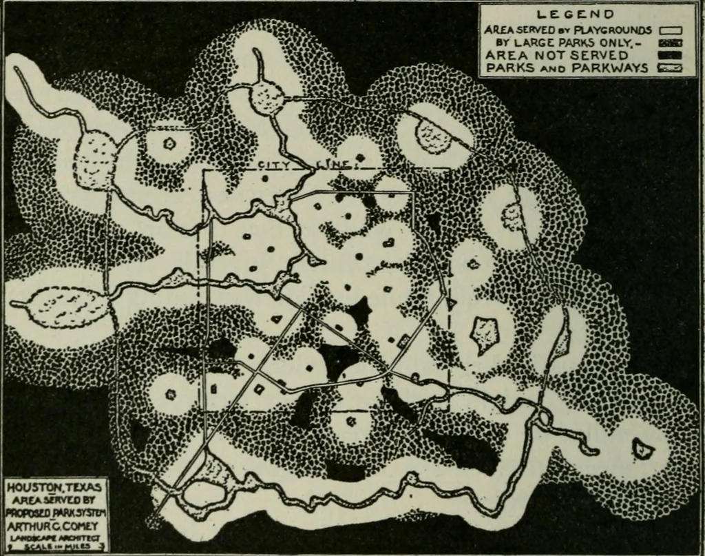 An illustration from City planning; a series of papers presenting the essential elements of a city plan, 1916, leaf 191