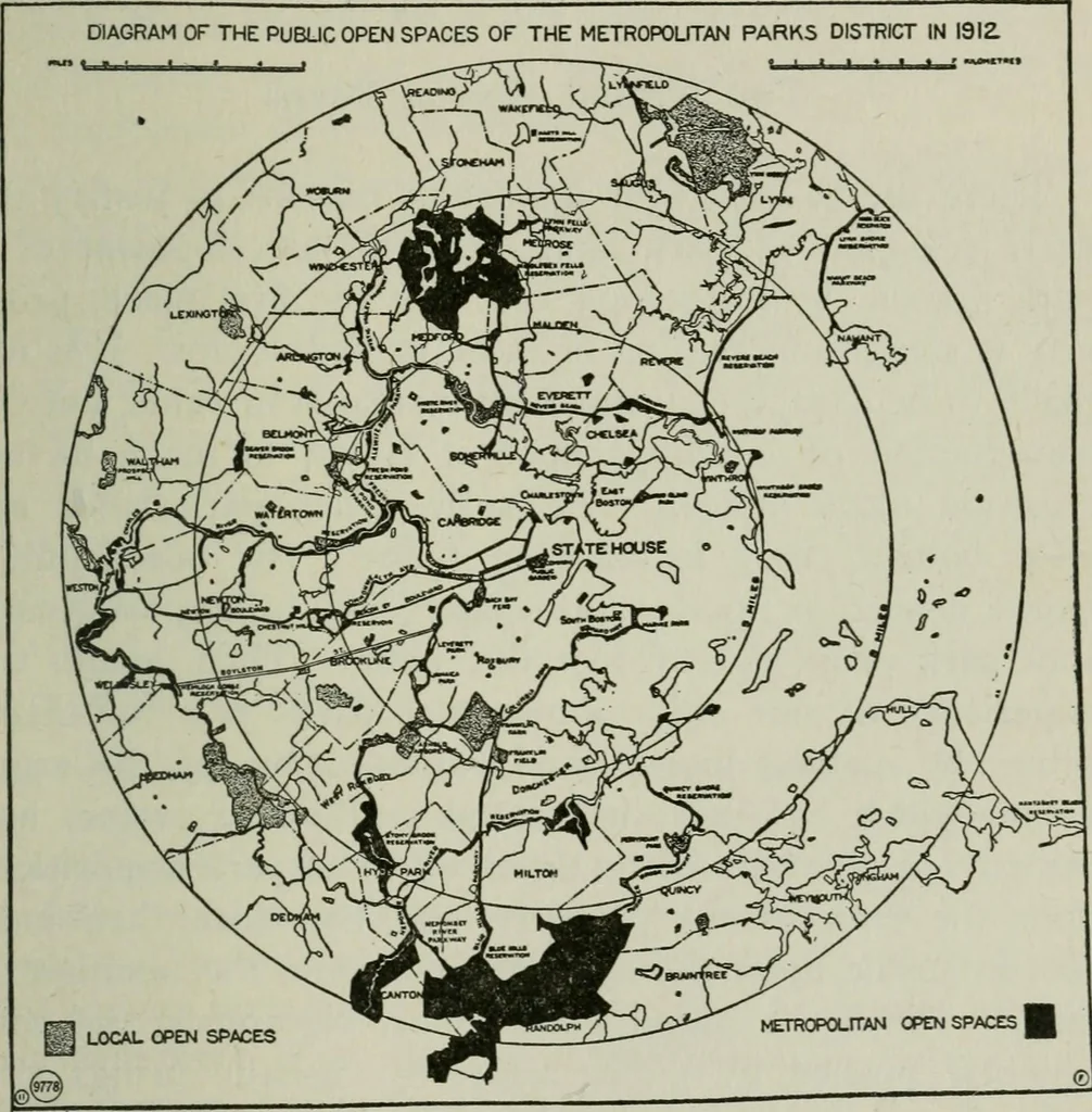 An illustration from City planning; a series of papers presenting the essential elements of a city plan, 1916, leaf 210