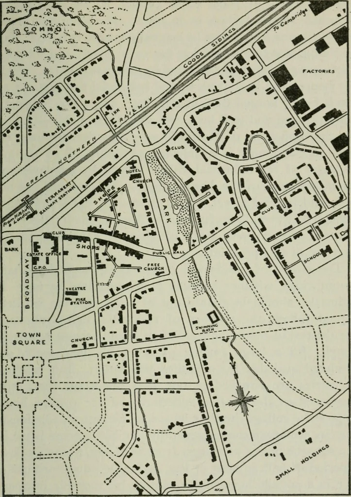 An illustration from City planning; a series of papers presenting the essential elements of a city plan, 1916, leaf 398