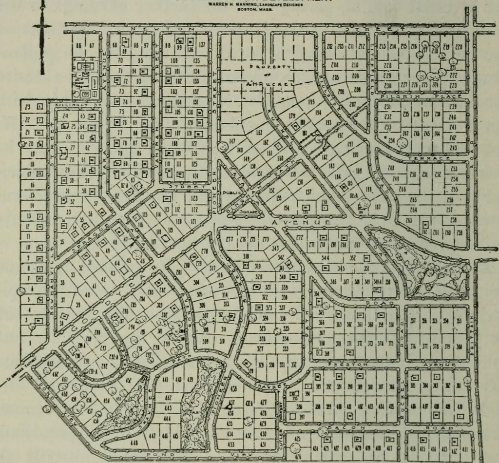 An illustration from City planning; a series of papers presenting the essential elements of a city plan, 1916, leaf 403