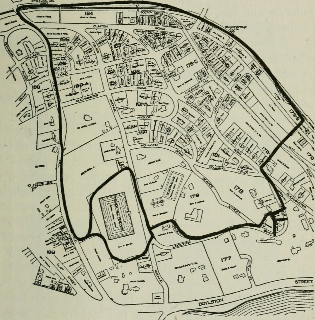 An illustration from City planning; a series of papers presenting the essential elements of a city plan, 1916, leaf 74
