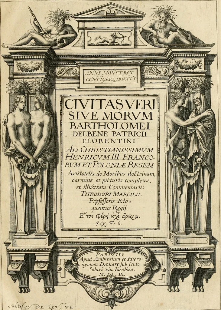 An illustration from Ciuitas veri, siue, Morum, 1609, leaf 4