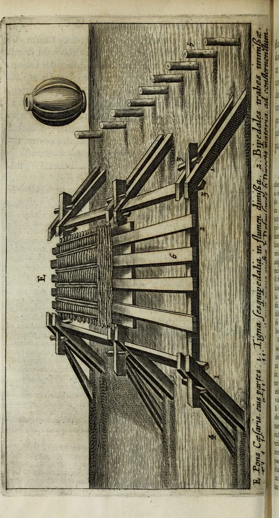 An illustration from C. Iulii Caesaris quae extant, cum selectis variorum commentariis, quorum plerique novi, 1661, leaf 159