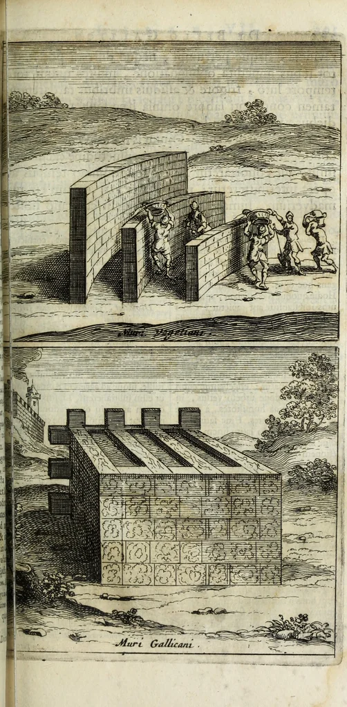 An illustration from C. Iulii Caesaris quae extant, cum selectis variorum commentariis, quorum plerique novi, 1661, leaf 314