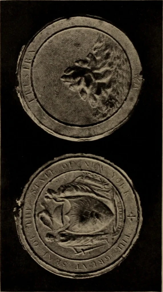 An illustration from The civic ancestry of New York--City and State, 1913, leaf 113