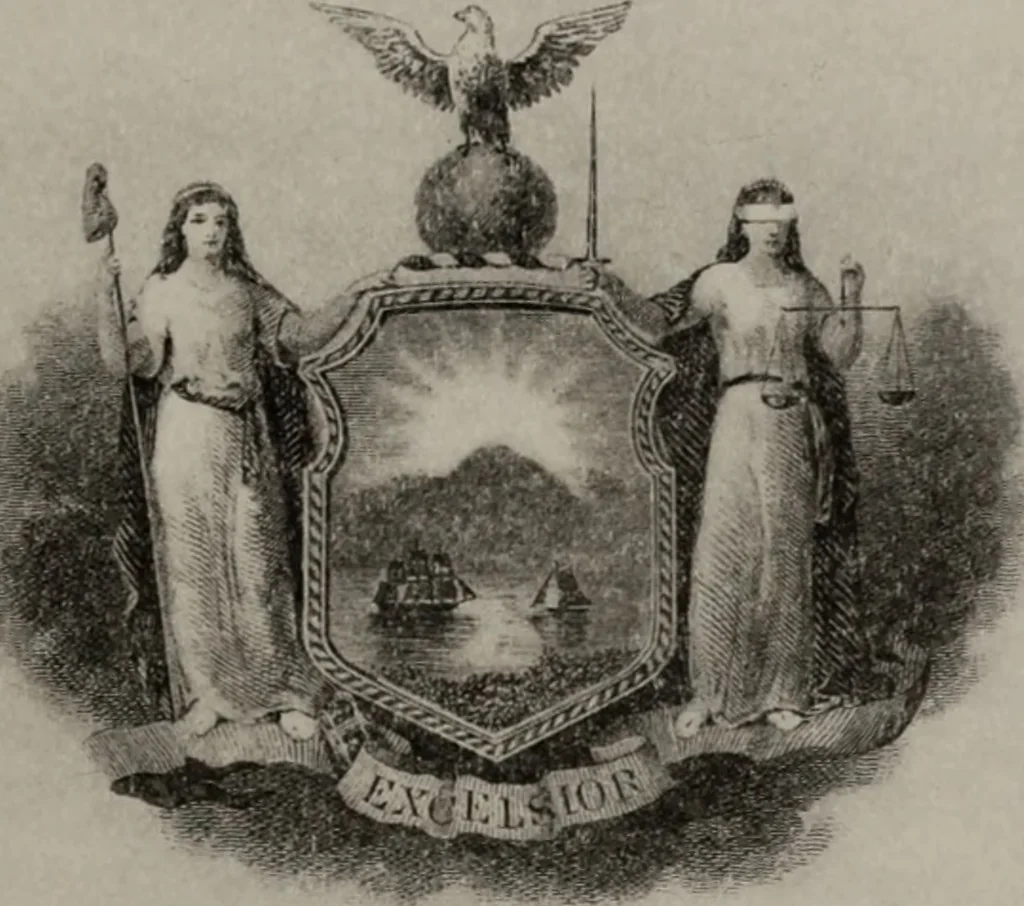 An illustration from The civic ancestry of New York--City and State, 1913, leaf 120