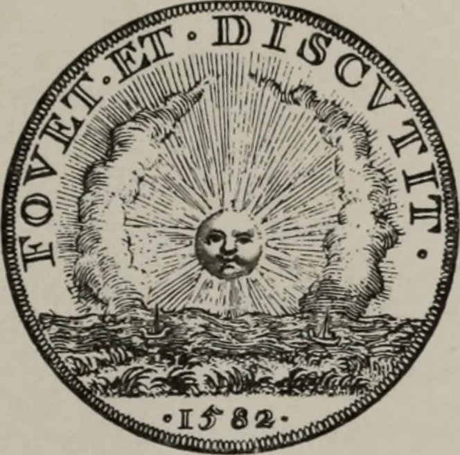 An illustration from The civic ancestry of New York--City and State, 1913, leaf 24