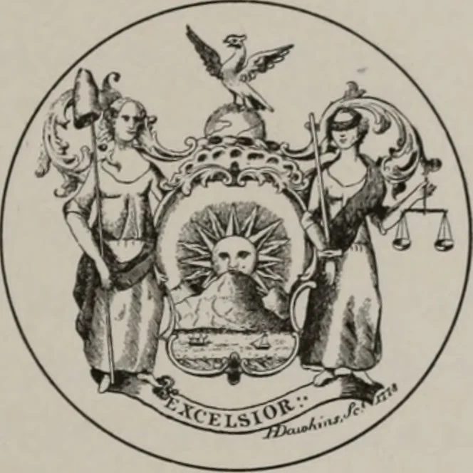 An illustration from The civic ancestry of New York--City and State, 1913, leaf 24