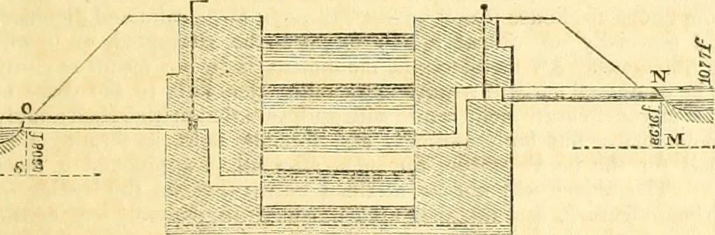 An illustration from The Civil engineer and architect's journal, scientific and railway gazette, 1839, leaf 186
