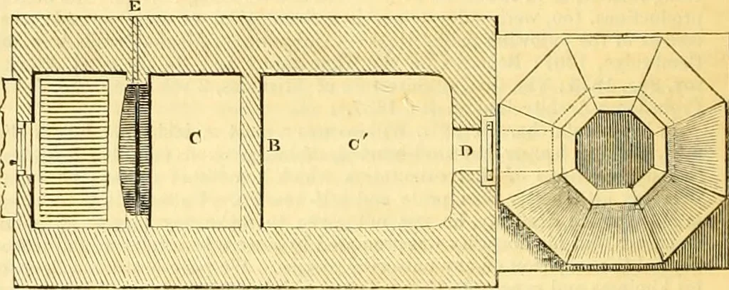 An illustration from The Civil engineer and architect's journal, scientific and railway gazette, 1839, leaf 407