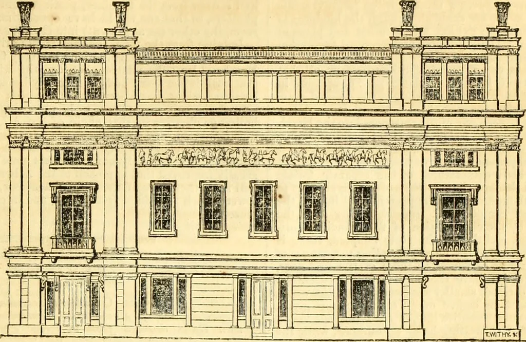 An illustration from The Civil engineer and architect's journal, scientific and railway gazette, 1839, leaf 48