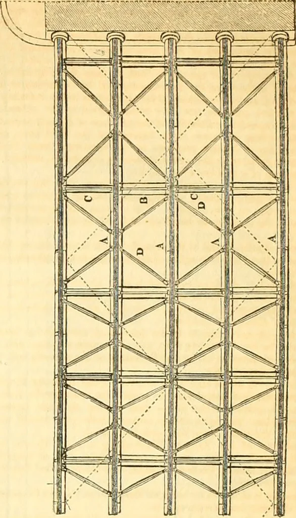 An illustration from The Civil engineer and architect's journal, scientific and railway gazette, 1839, leaf 96
