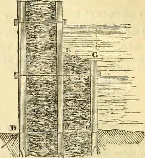 An illustration from The Civil engineer and architect's journal, scientific and railway gazette, 1839, leaf 106