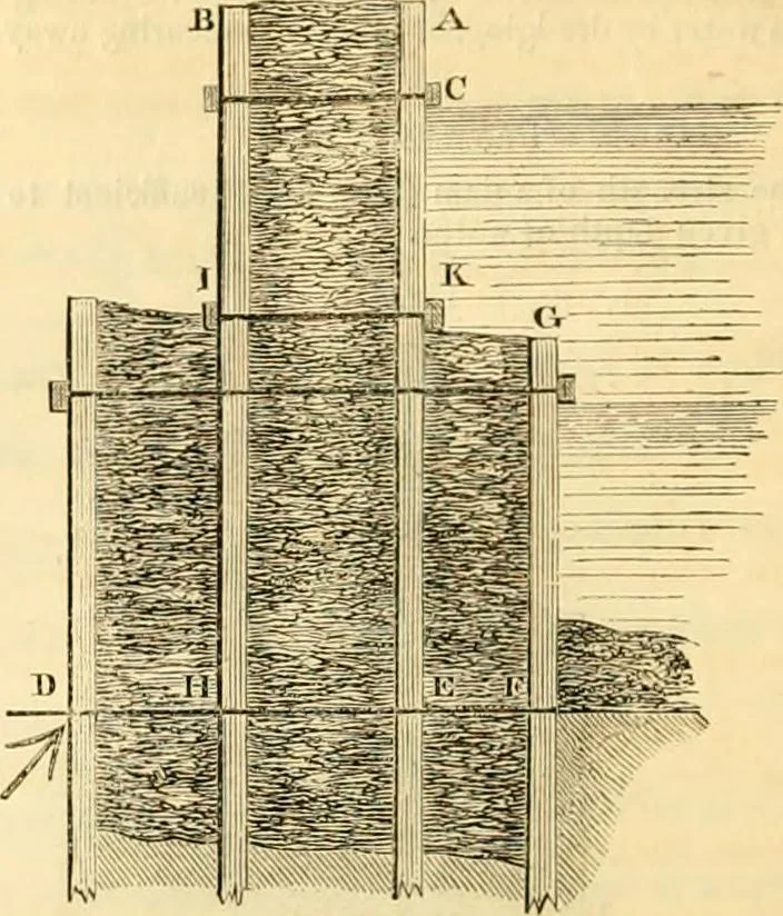 An illustration from The Civil engineer and architect's journal, scientific and railway gazette, 1839, leaf 107