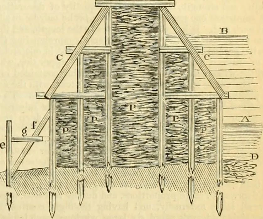 An illustration from The Civil engineer and architect's journal, scientific and railway gazette, 1839, leaf 108