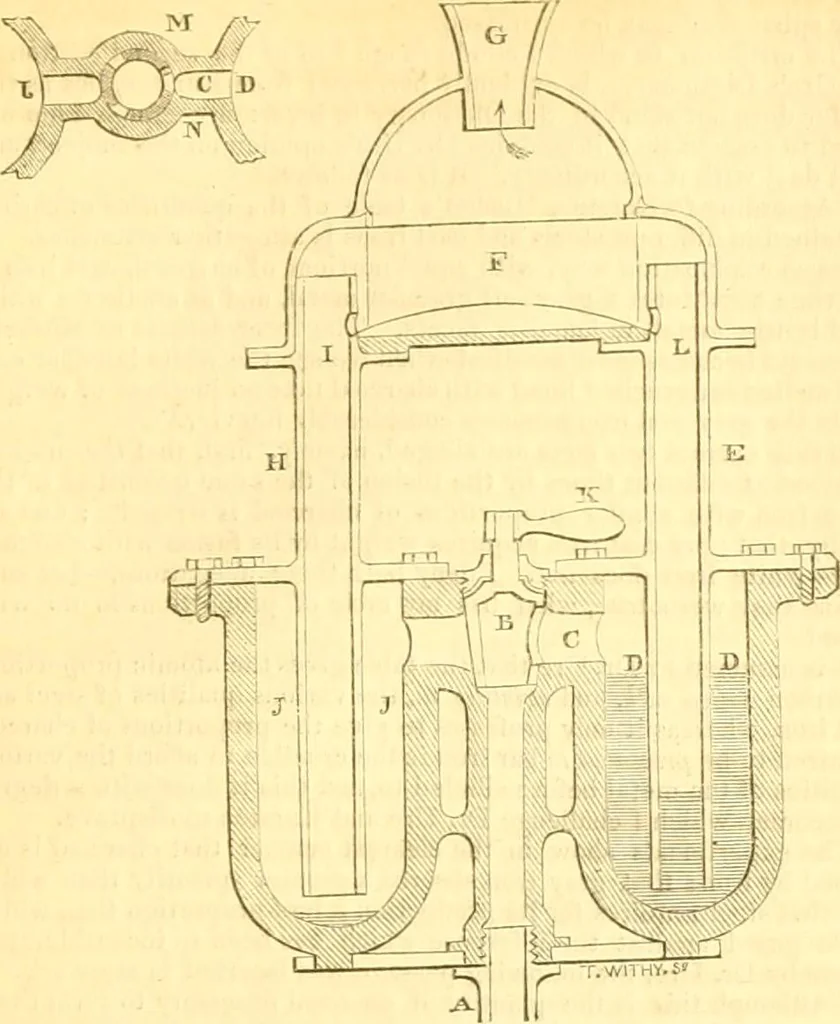 An illustration from The Civil engineer and architect's journal, scientific and railway gazette, 1839, leaf 180