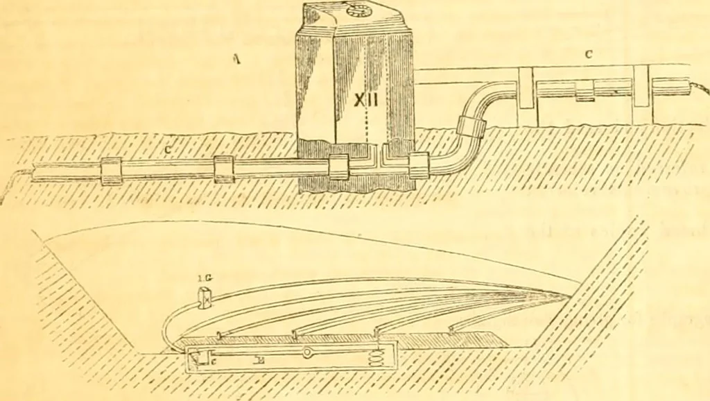 An illustration from The Civil engineer and architect's journal, scientific and railway gazette, 1839, leaf 273