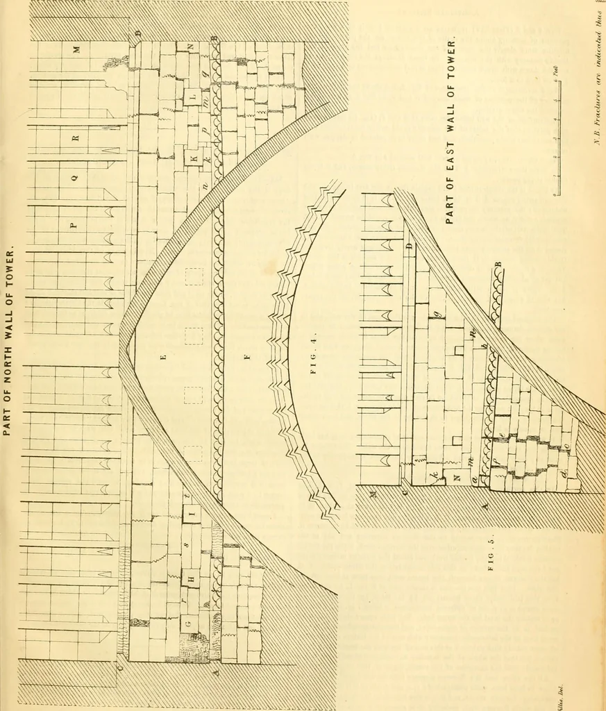 An illustration from The Civil engineer and architect's journal, scientific and railway gazette, 1839, leaf 412