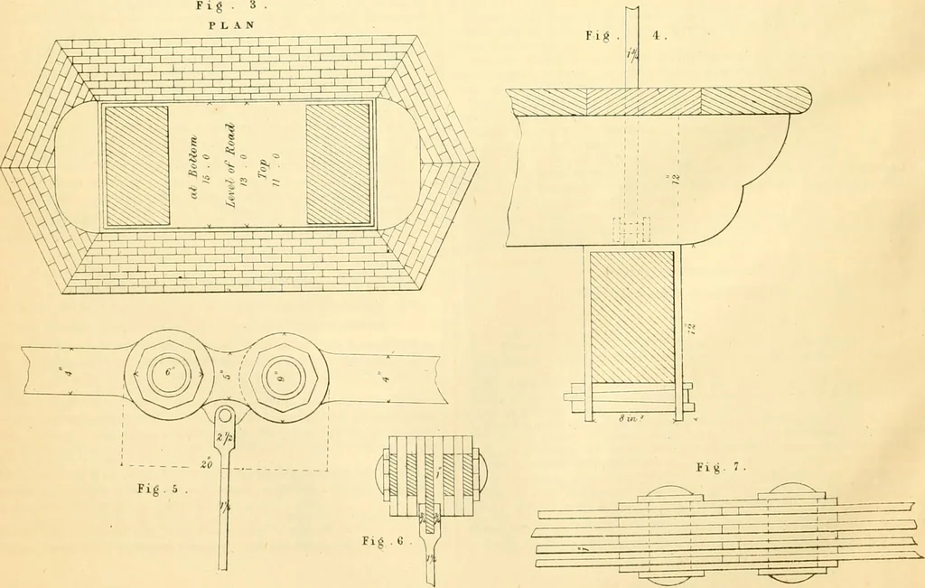 An illustration from The Civil engineer and architect's journal, scientific and railway gazette, 1839, leaf 431