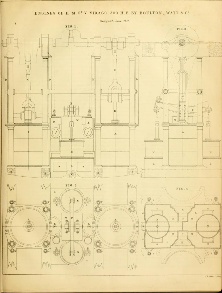 An illustration from The Civil engineer and architect's journal, scientific and railway gazette, 1839, leaf 54