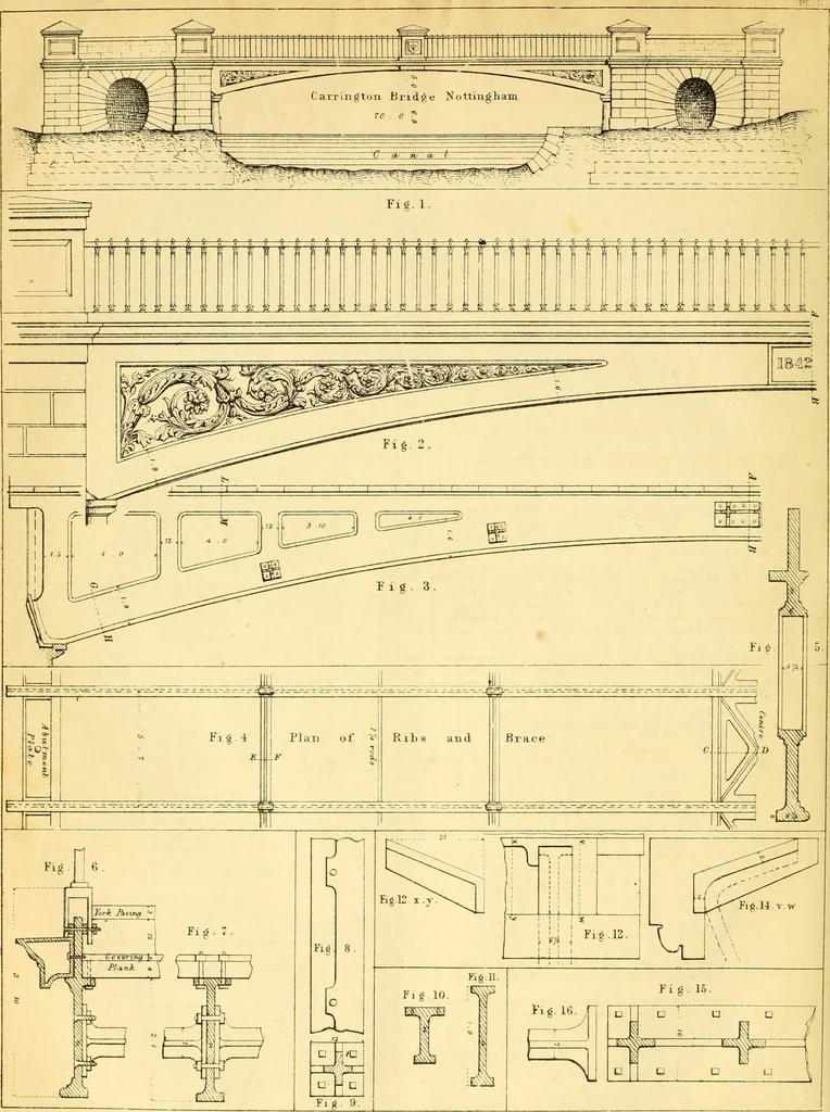 An illustration from The Civil engineer and architect's journal, scientific and railway gazette, 1839, leaf 109