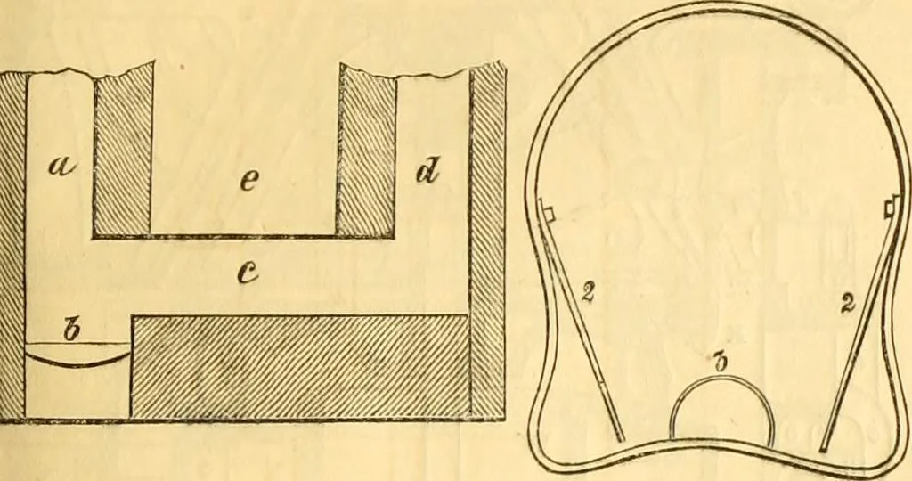 An illustration from The Civil engineer and architect's journal, scientific and railway gazette, 1839, leaf 180
