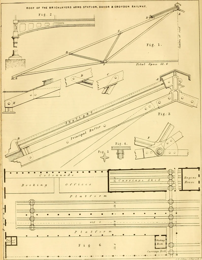 An illustration from The Civil engineer and architect's journal, scientific and railway gazette, 1839, leaf 203