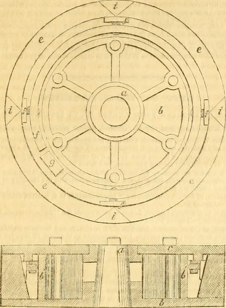 An illustration from The Civil engineer and architect's journal, scientific and railway gazette, 1839, leaf 412