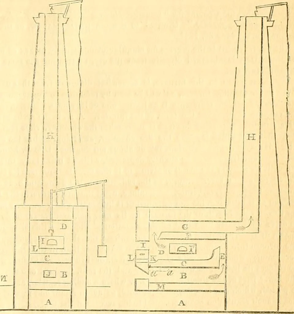 An illustration from The Civil engineer and architect's journal, scientific and railway gazette, 1839, leaf 448