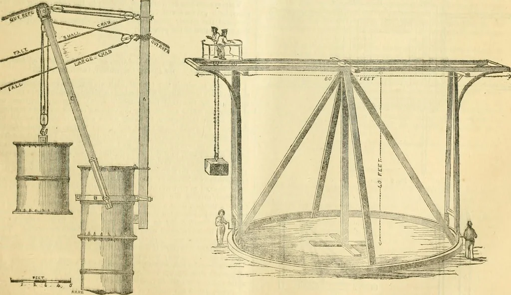 An illustration from The Civil engineer and architect's journal, scientific and railway gazette, 1839, leaf 130